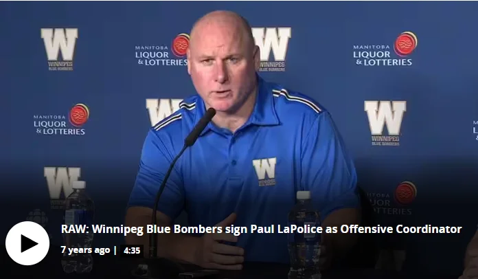 Paul LaPolice jumps at chance to rejoin Bombers